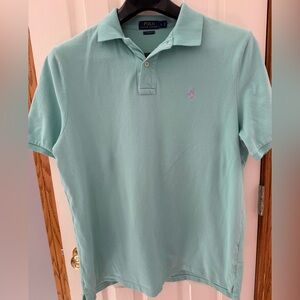 Polo Ralph Lauren | Size Large | Mens Robins Egg Blue Solid Polo Short Sleeve